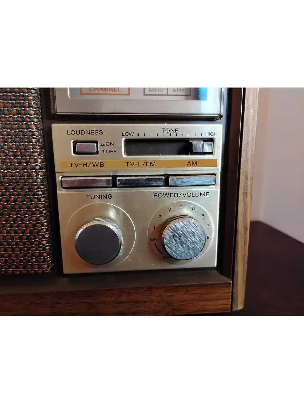 Sony vintage wooden