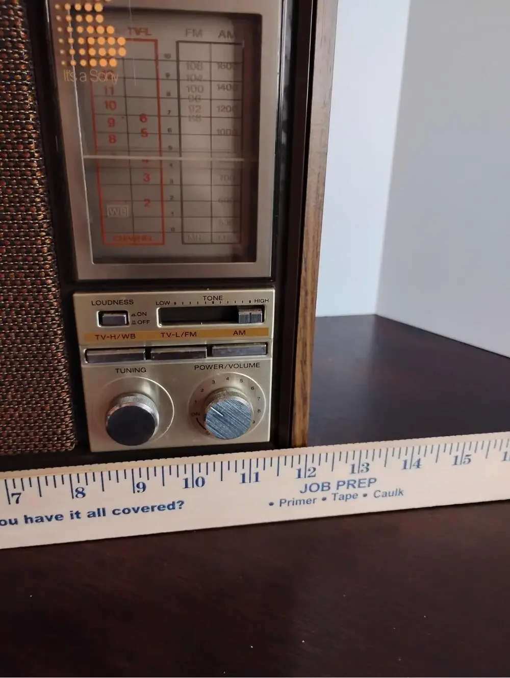 Sony vintage wooden