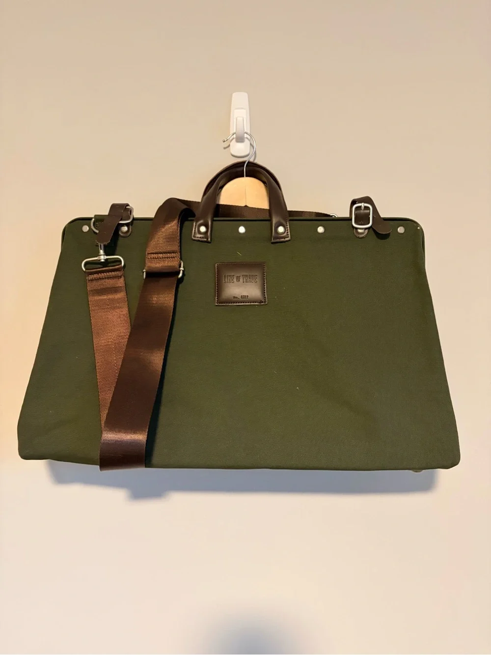 Line of Trade Canvas Weekender Bag in Olive Green
