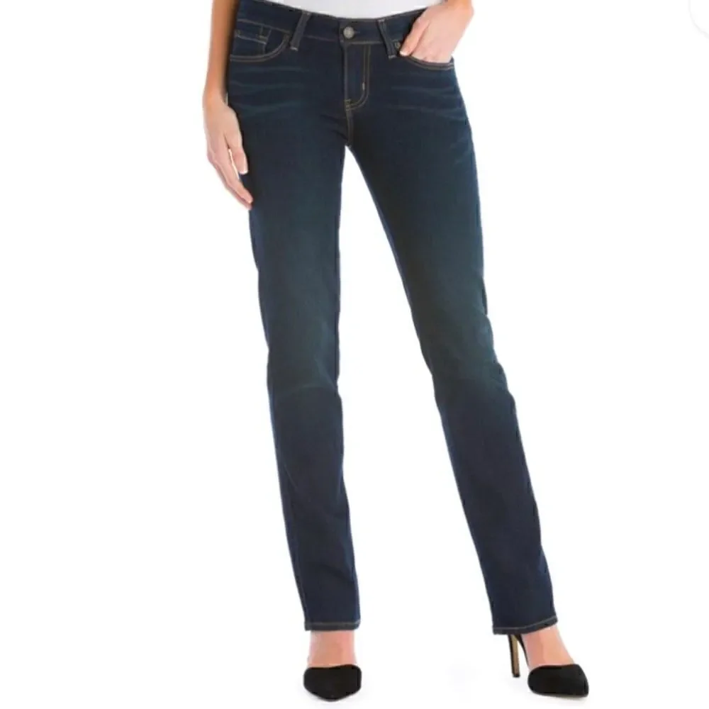 SIGNATURE by LEVI STRAUSS & CO MID RISE STRAIGHT JEANS 12 S NWT