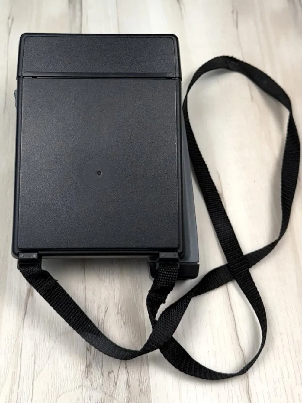 VTG POLAROID Impulse Flash INSTANT CAMERA w/ Strap Black Gray Photography WORKS
