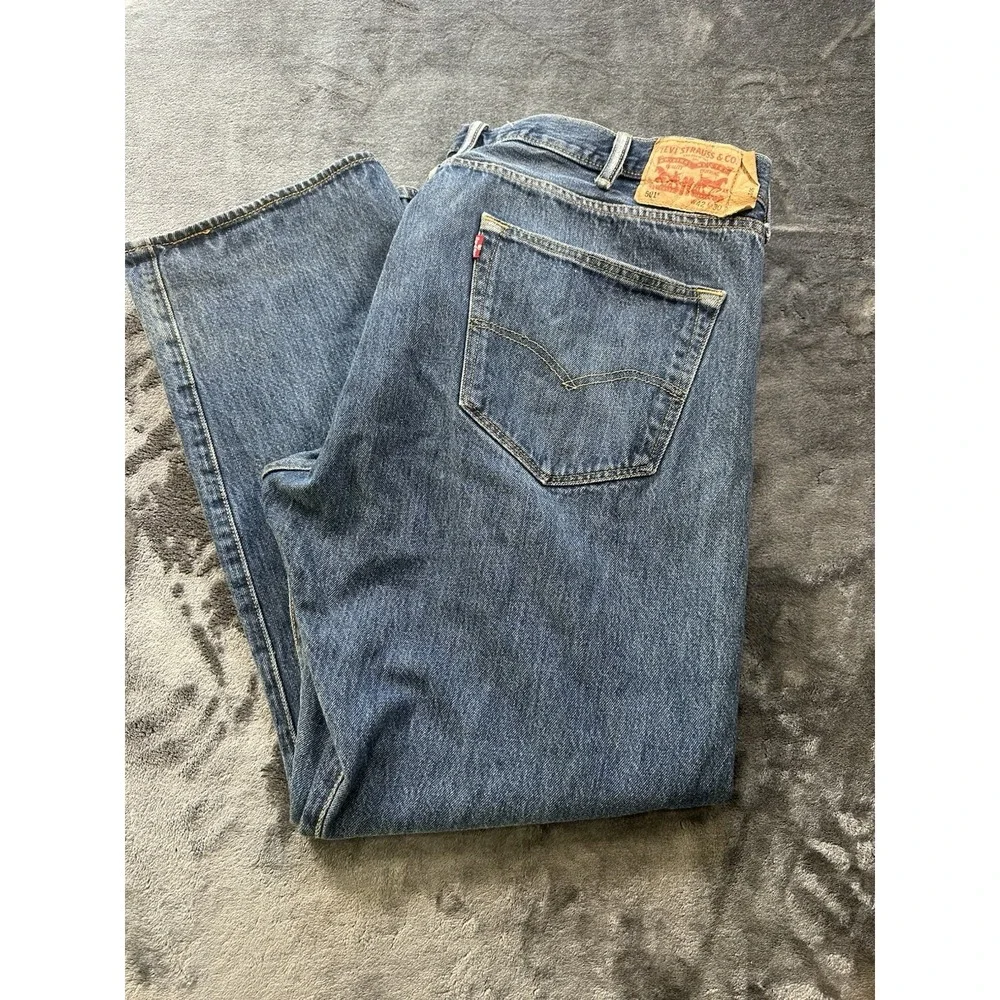 Levi's 501 Denim‎ Jeans Mens 42x30 Button Fly