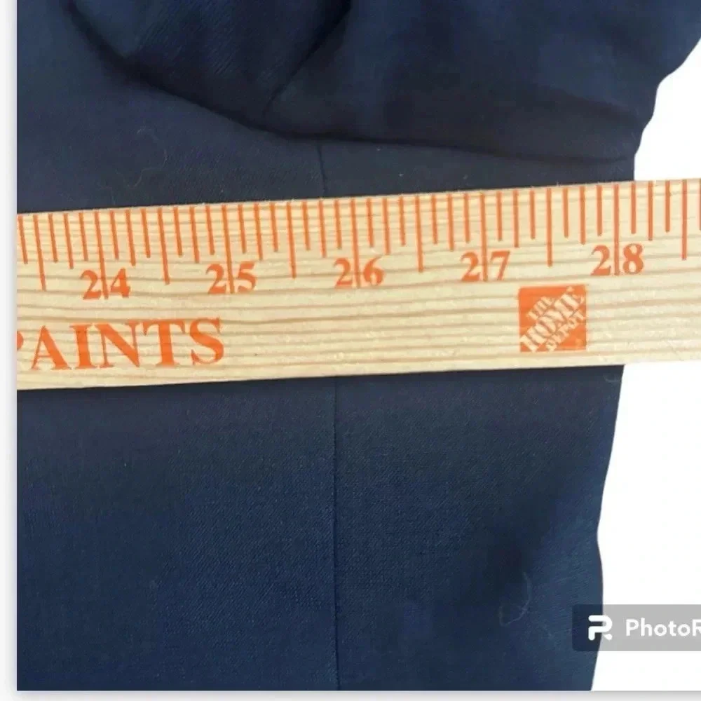GS Perfect Fit Blazer Jacket Sport Suit Coat Men's Size 54 PR Navy Wool Blend