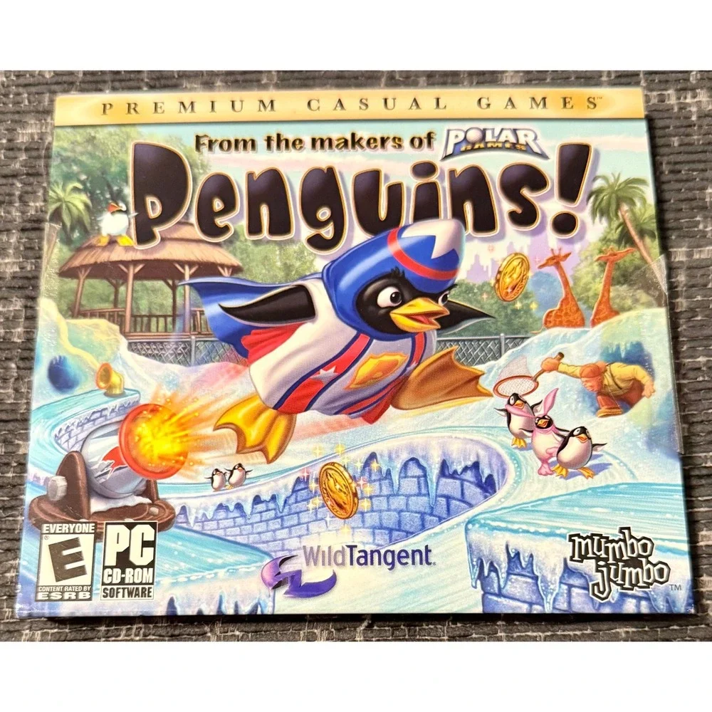 MumboJumbo Penguins! PC CD-ROM Game Everyone Excellent Puzzle WildTangent
