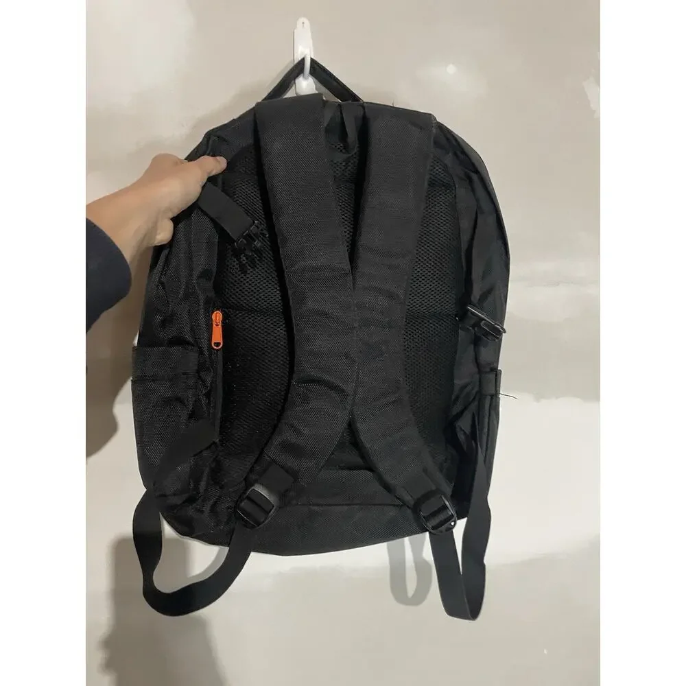 NOS Energy Drink Black Backpack Embroidered Logo Work School Bag‎ Laptop Promo