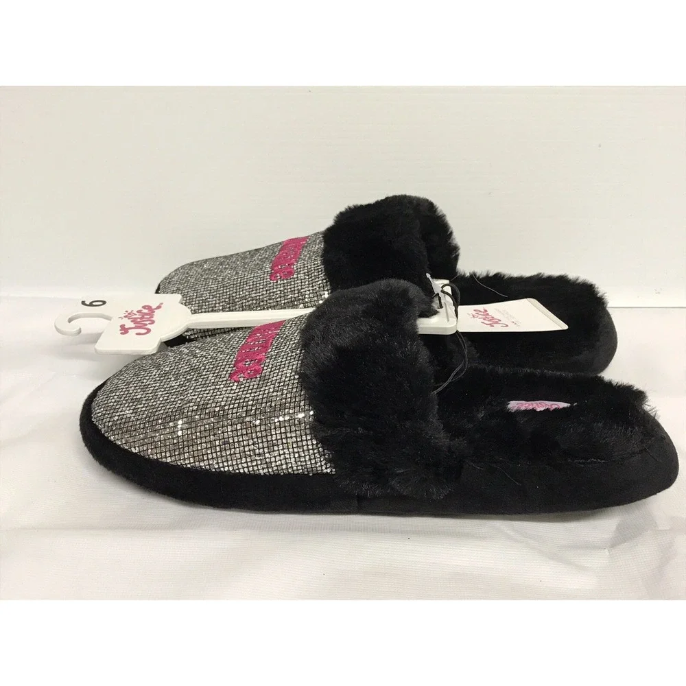 Justice Size 6 Girls Slip On House Shoes #8‎