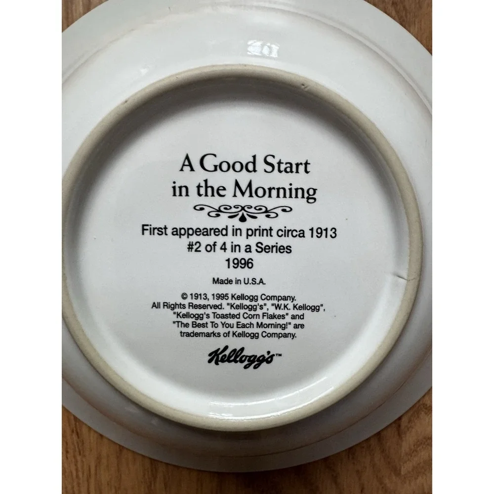Vintage 1996 Kellogg's 90th Anniversary Cereal Bowls - Set of 3 (#1, #2,‎ #3)