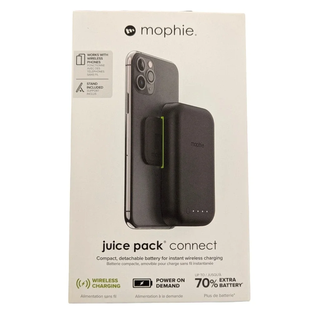 N6.N Mophie‎ Juice Pack Connect 5000MAH Portable Battery For Qi-Enabled Phones