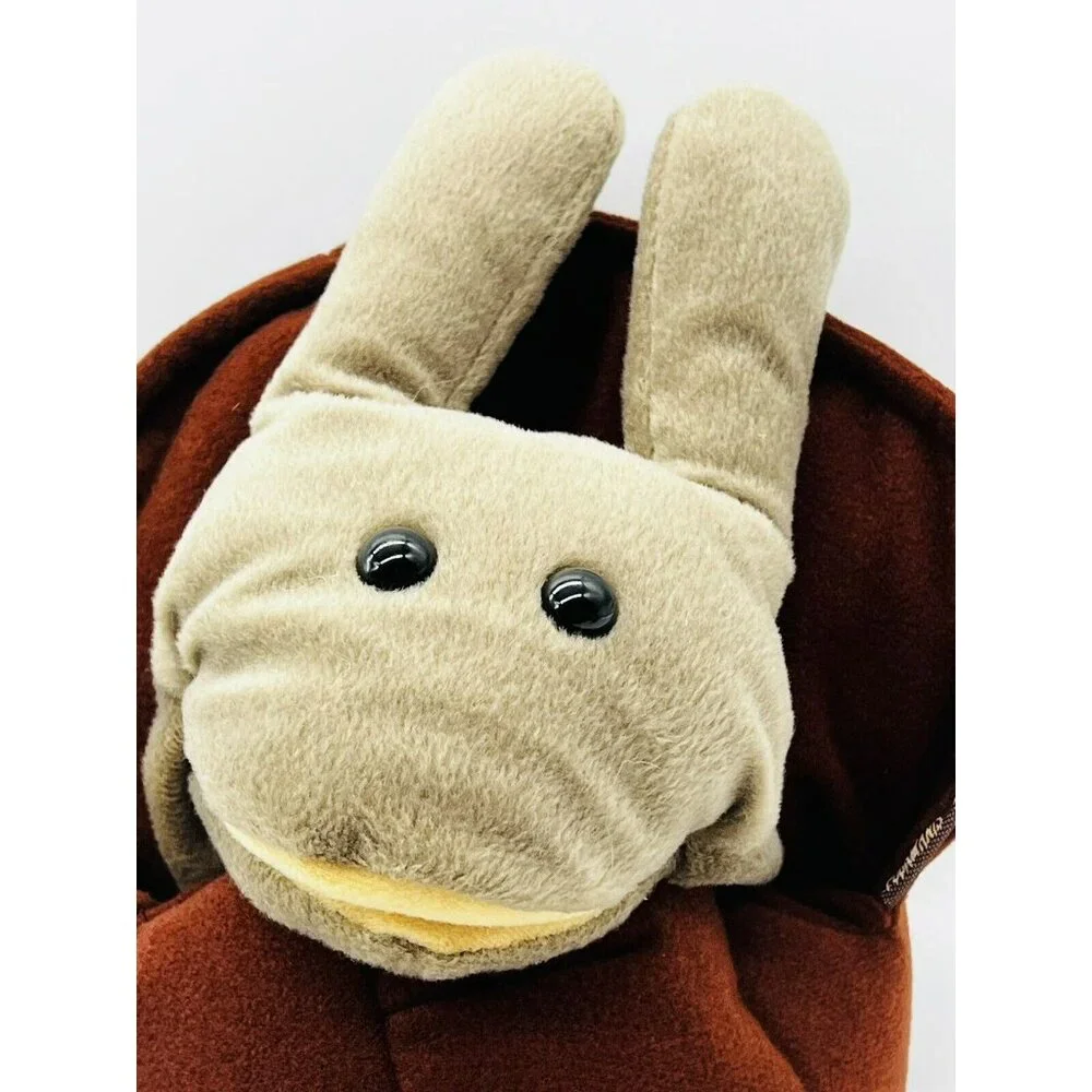 Folkmanis Folktails Brown Snail Shell Hand Puppet Full Body Plush 12‎ Inch