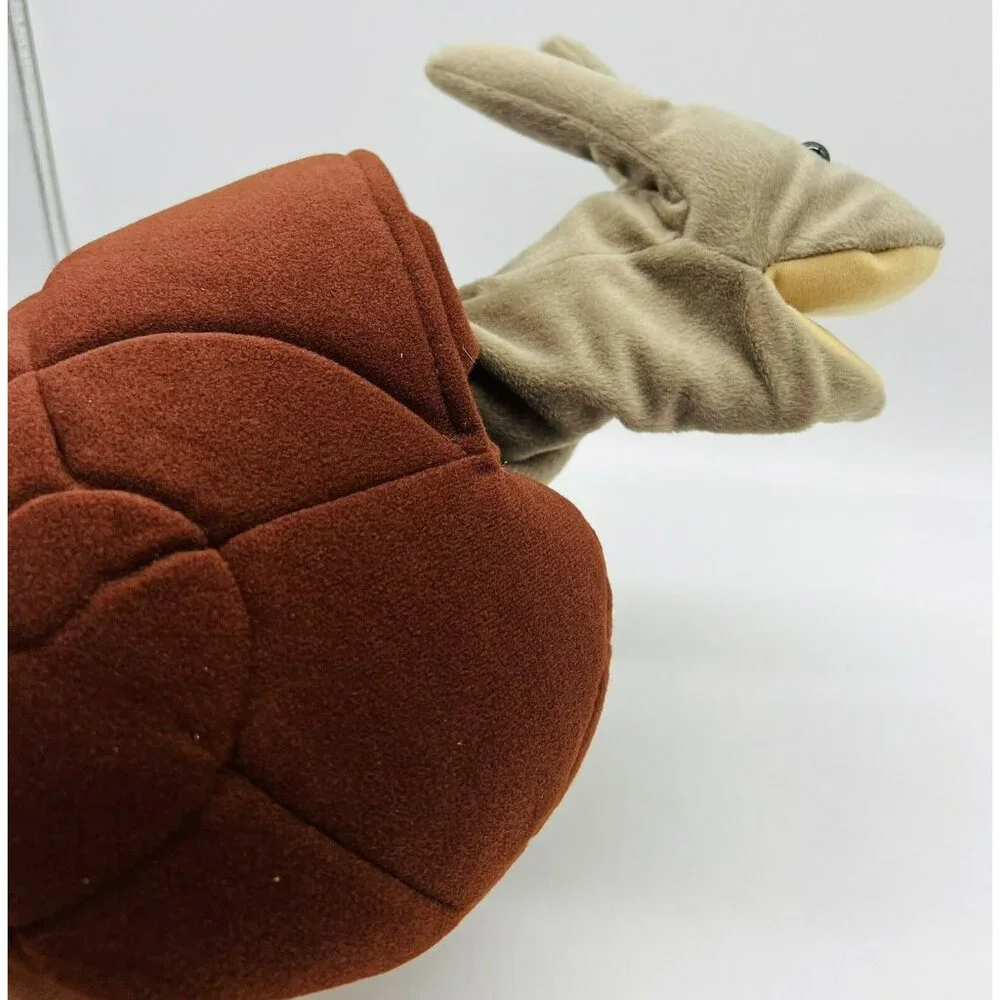 Folkmanis Folktails Brown Snail Shell Hand Puppet Full Body Plush 12‎ Inch