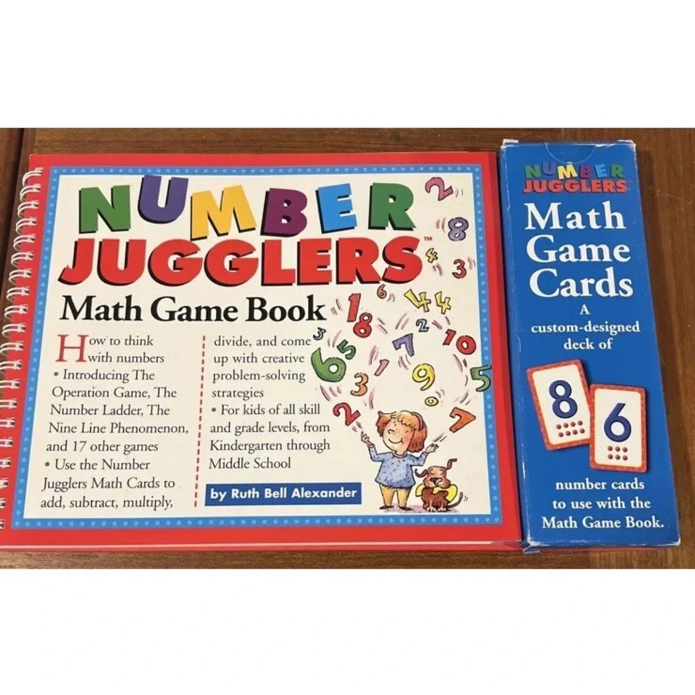 NUMBER JUGGLERS: MATH GAME BOOK &‎ MATH GAME CARDS By Ruth Bell Alexander New