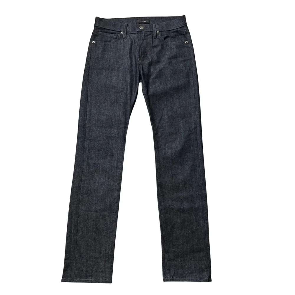 DSTLD Selvedge Slim Raw Denim Jeans Indigo Blue Made in USA 30 x 30 AA07