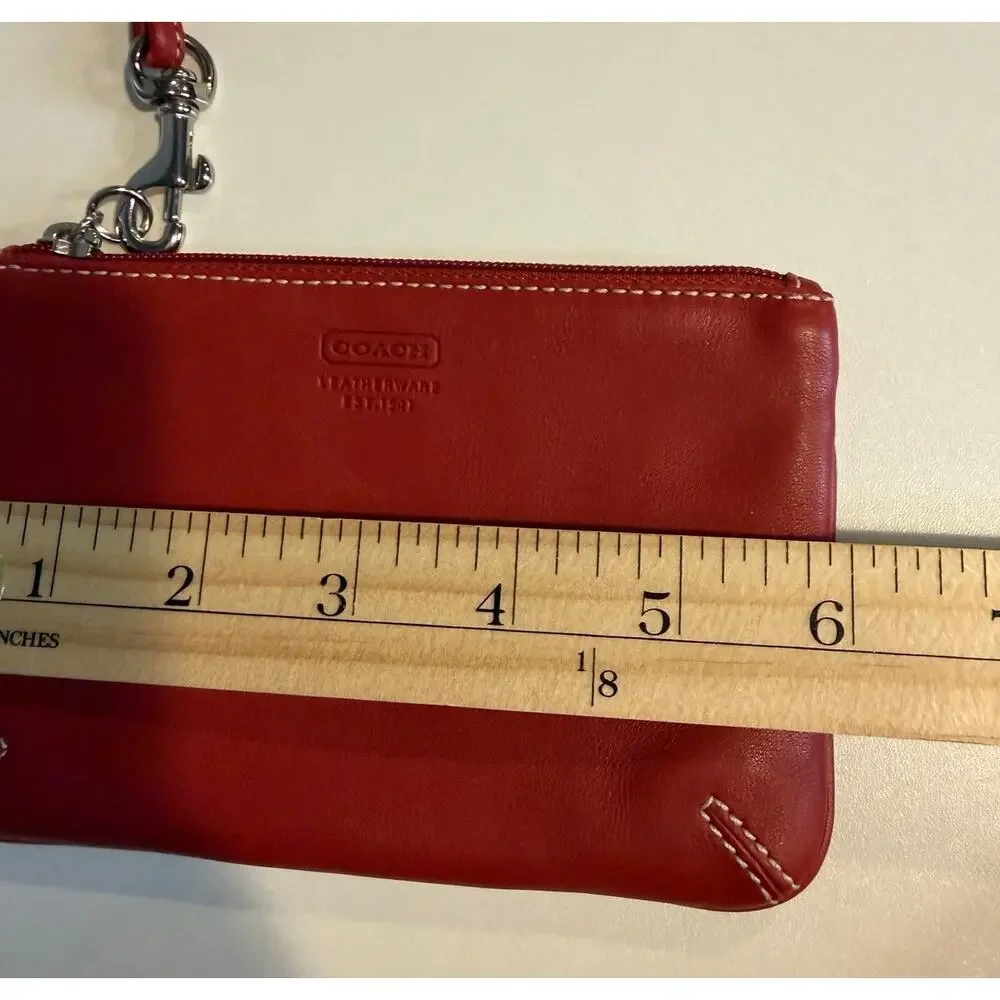 Coach wristlet red