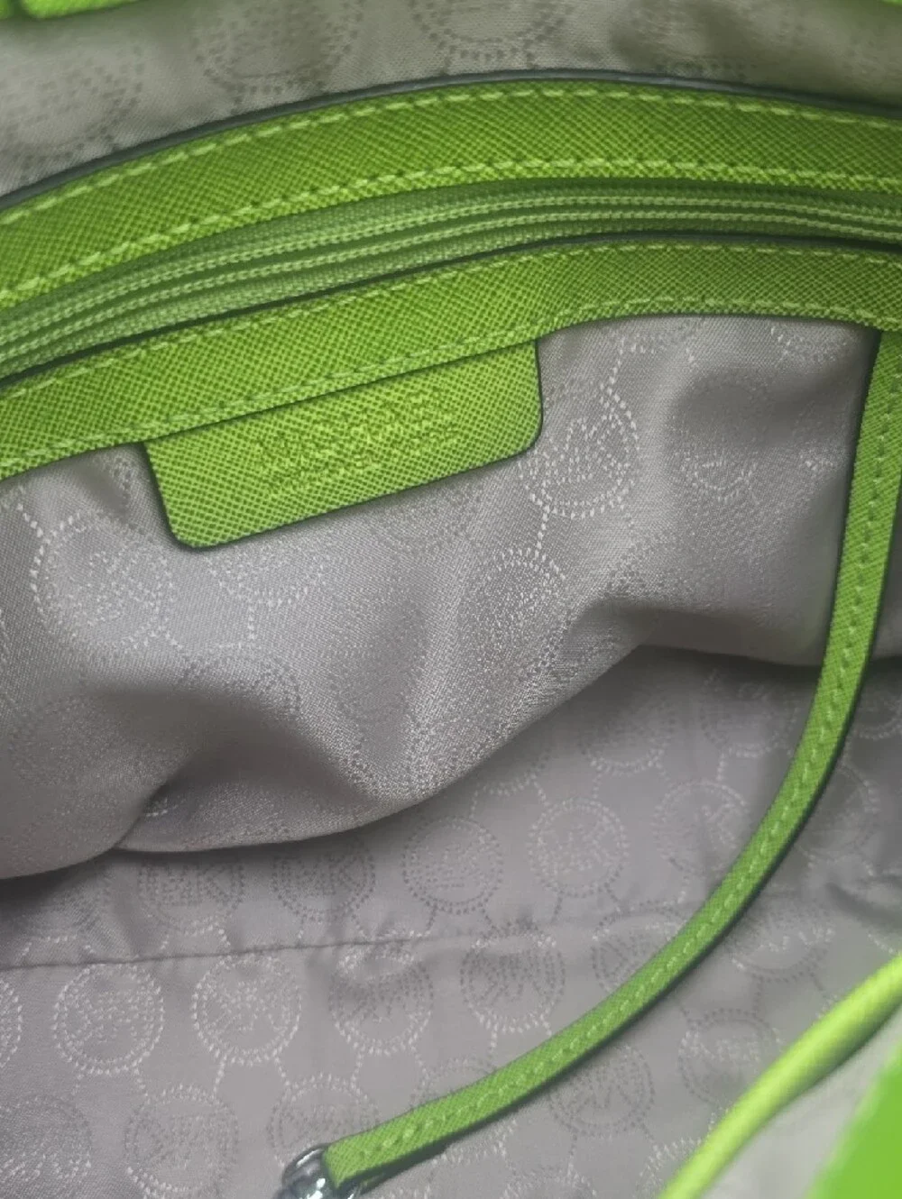 Michael Kors Lime Green Saffiano Leather Satchel