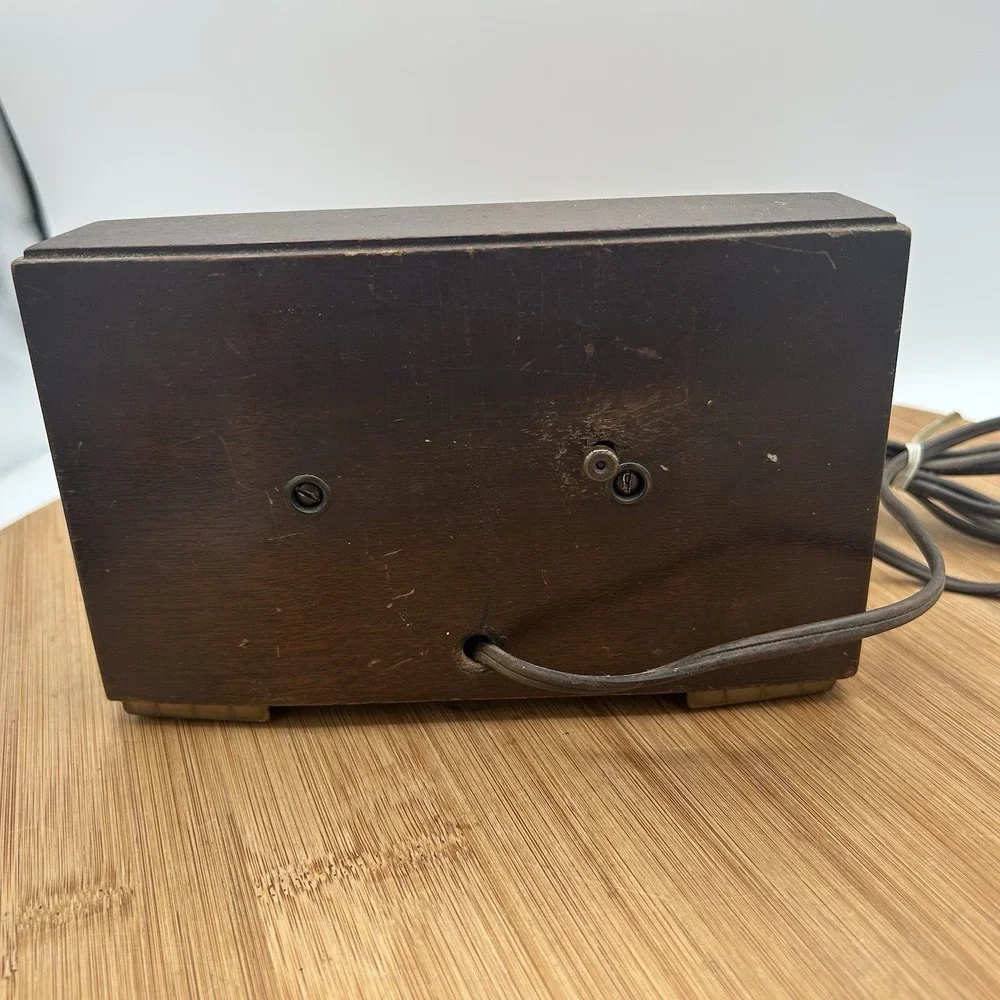 Antique Wooden General Electric Clock‎ Model 3H176- Working