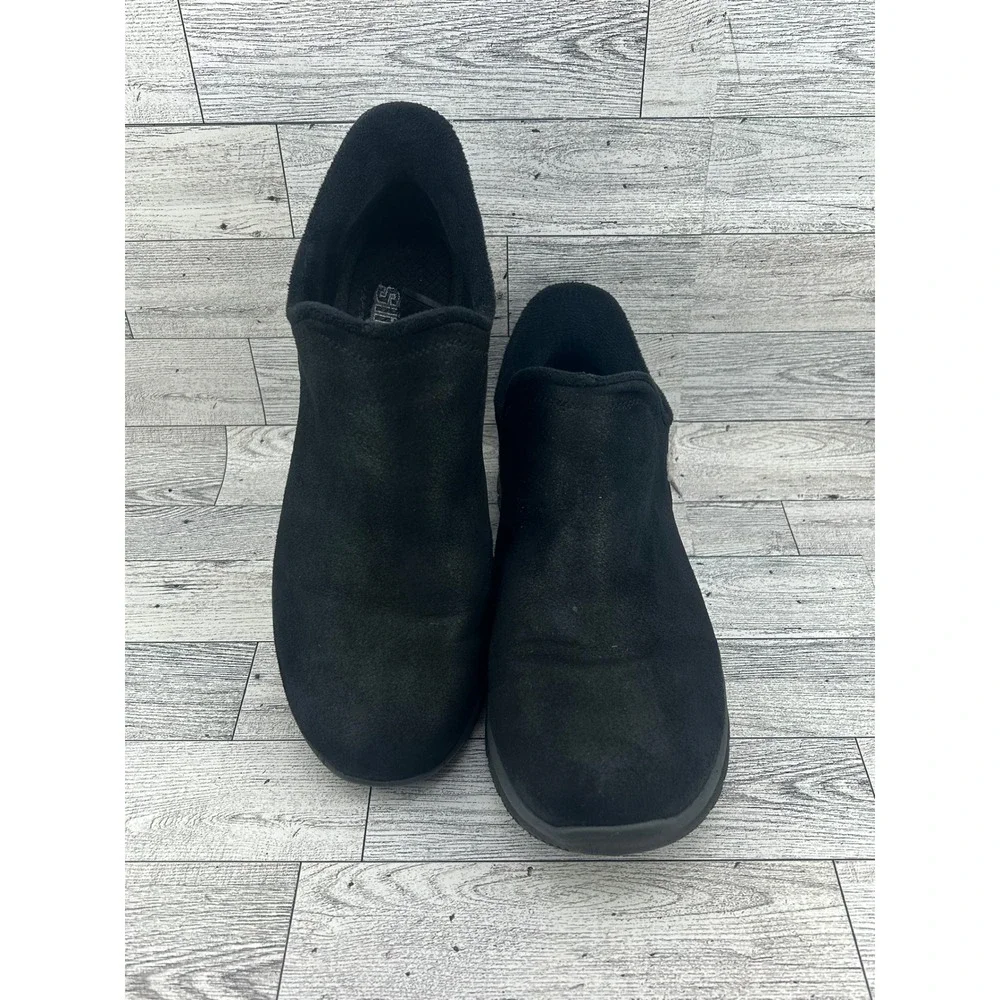 Skechers Slip-ins Relaxed Fit Easy Going Latte Black Shoes 167872 Women Sz 8.5