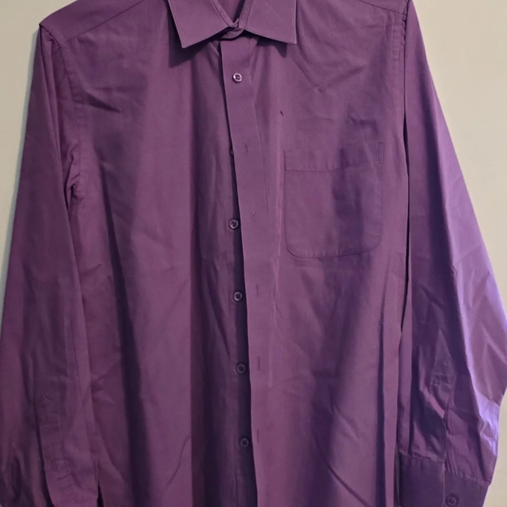 Men's Classic Purple Dress Shirt
