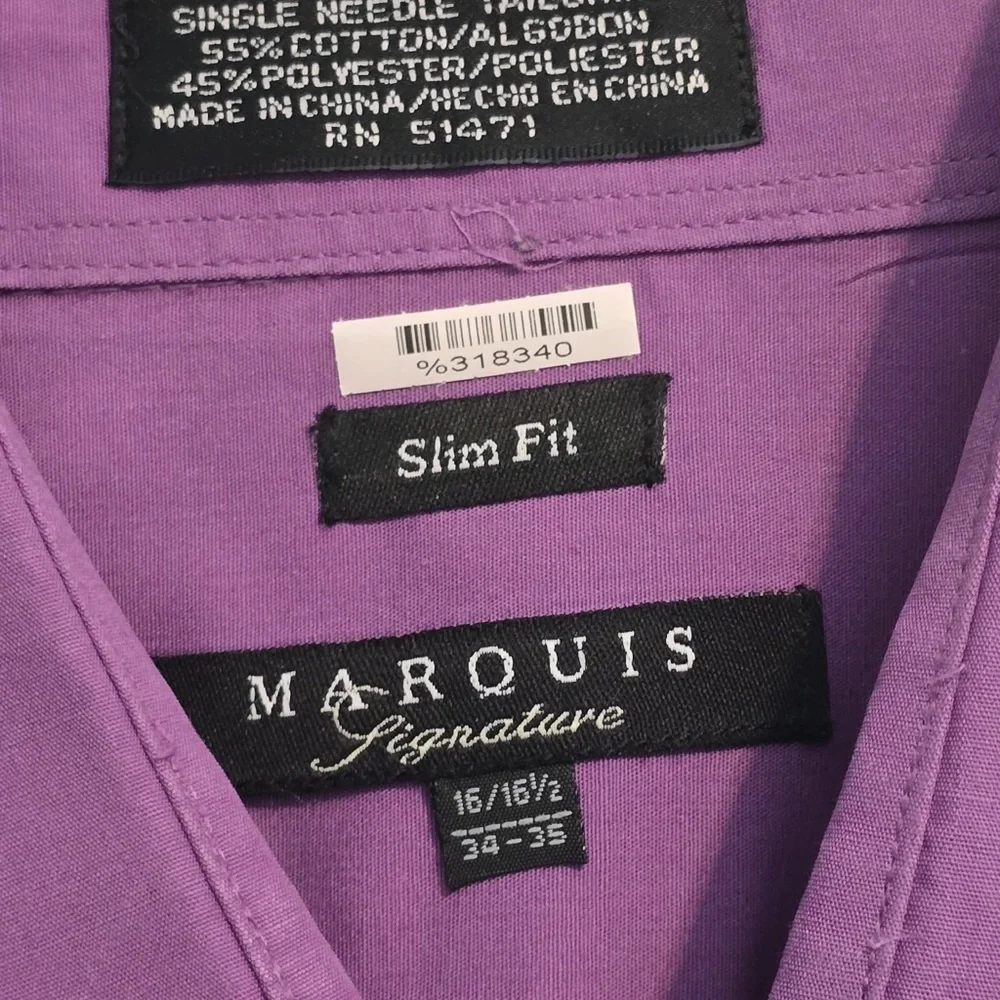 Men's Classic Purple Dress Shirt