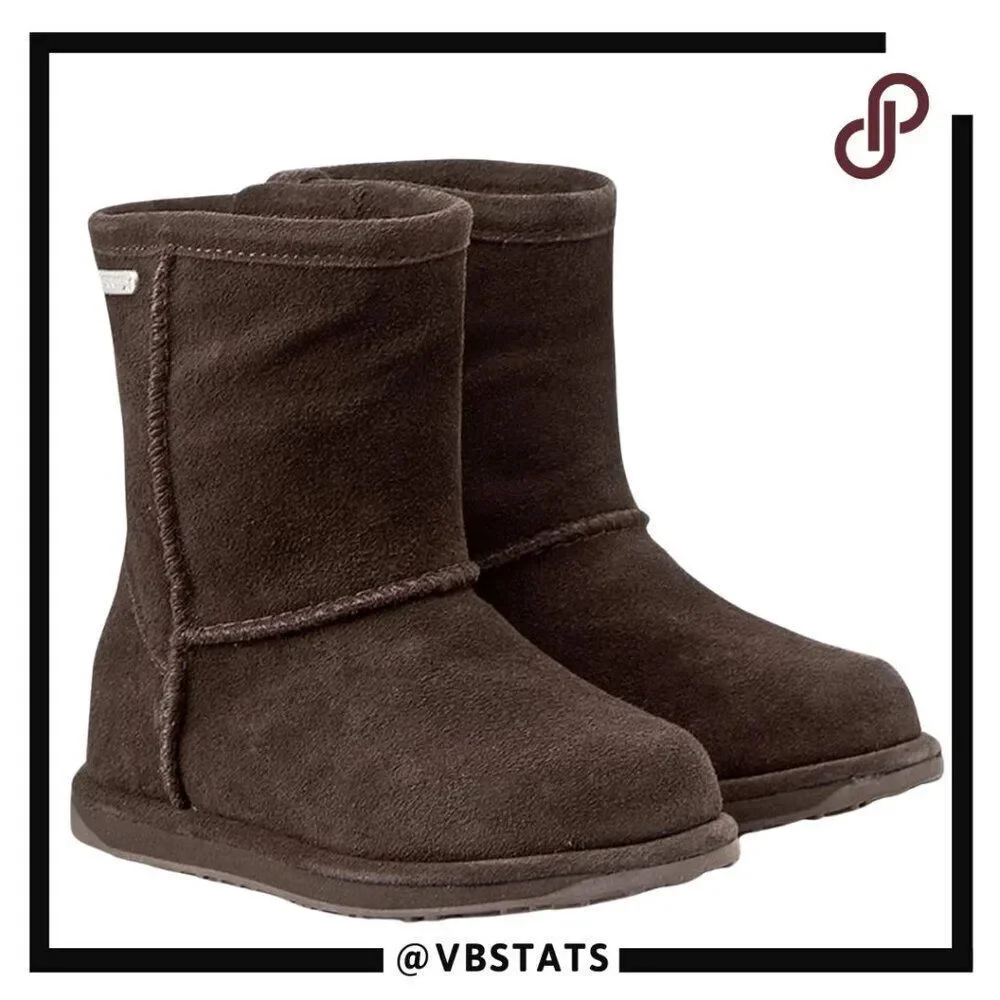 Emu Australia Brumby Lo Kids Midcalf Boot in Brown‎ Size 12 (Kids)