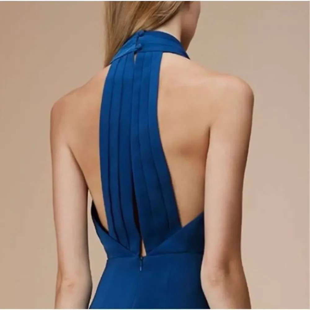 KEEPSAKE the Label Escape cowl neck pencil dress blue size S wedding party