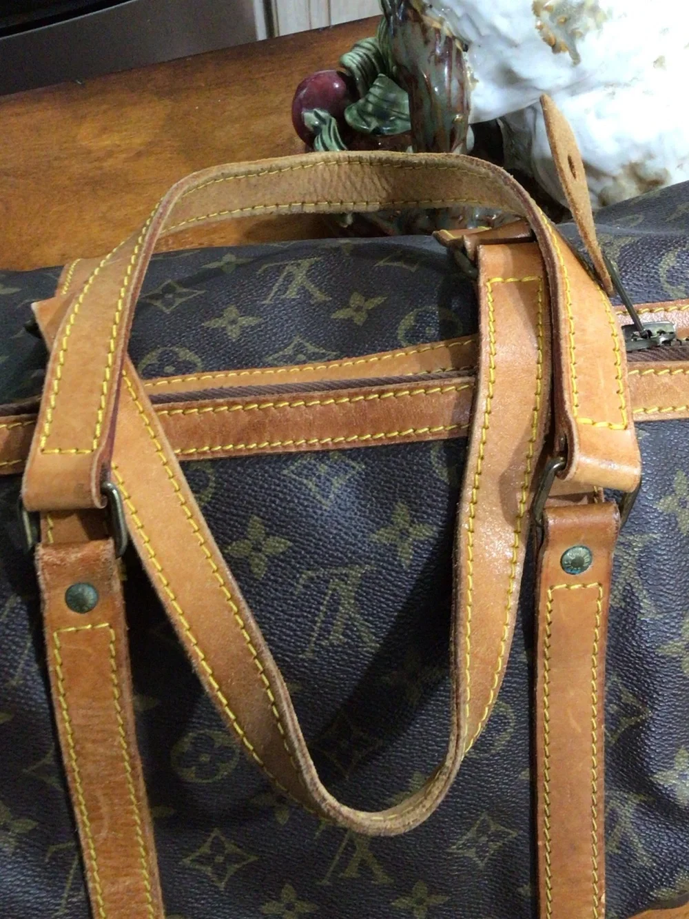 Louis Vuitton Monogram Canvas Handbag or Travel 14 x 7 x 8