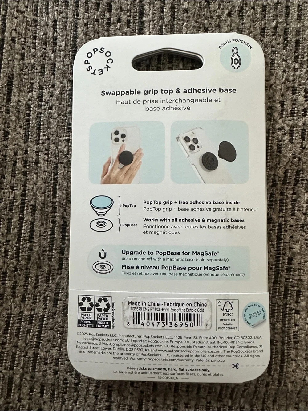 PopSocket poptop phone
