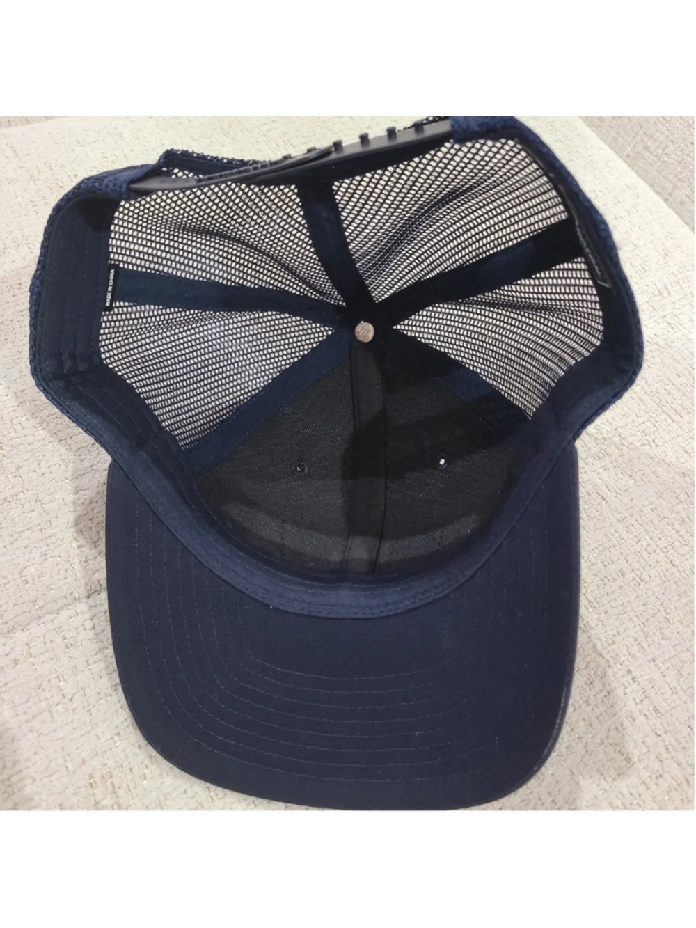 NEW Fieldstone Richardson 112 Youth Kids Trucker Hat Snapback Navy Blue Mountain