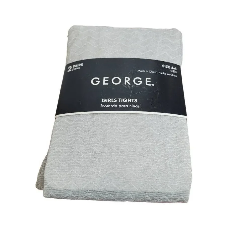 George 2 pack tights 4-6