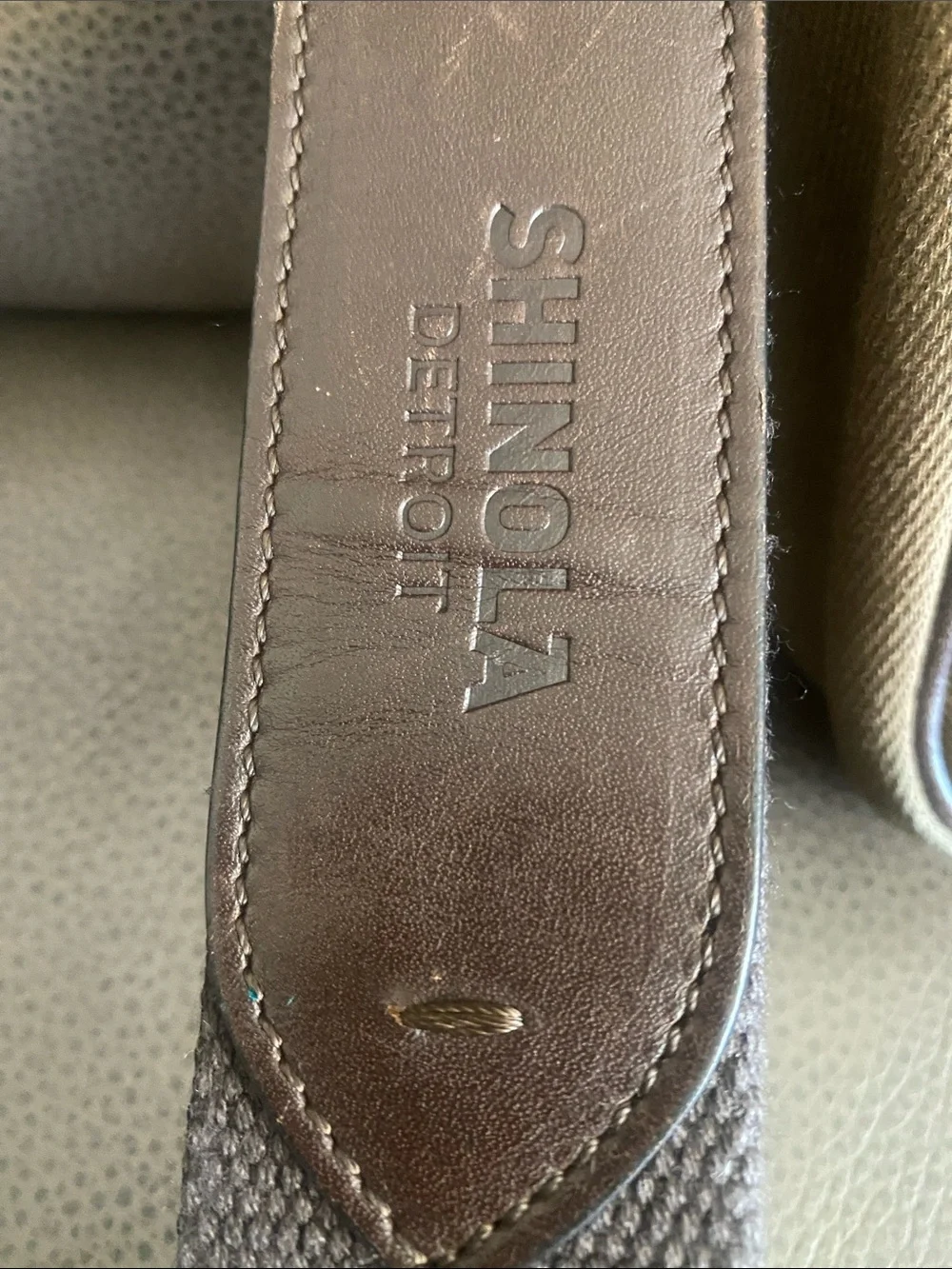 Shinola tan canvas