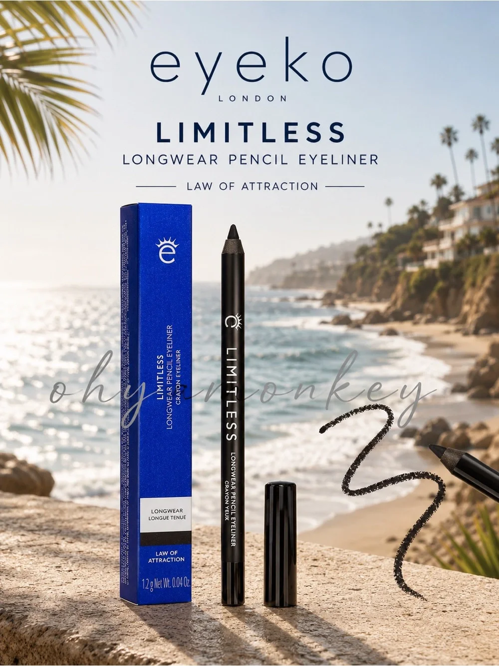 Eyeko Limitless Longwear Pencil Eyeliner - Law of Attraction (Black)