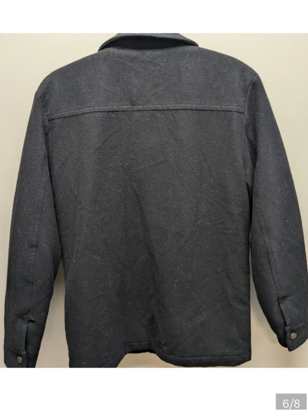 EUC Pendleton Gray Wool Military Field Jacket. Size Small