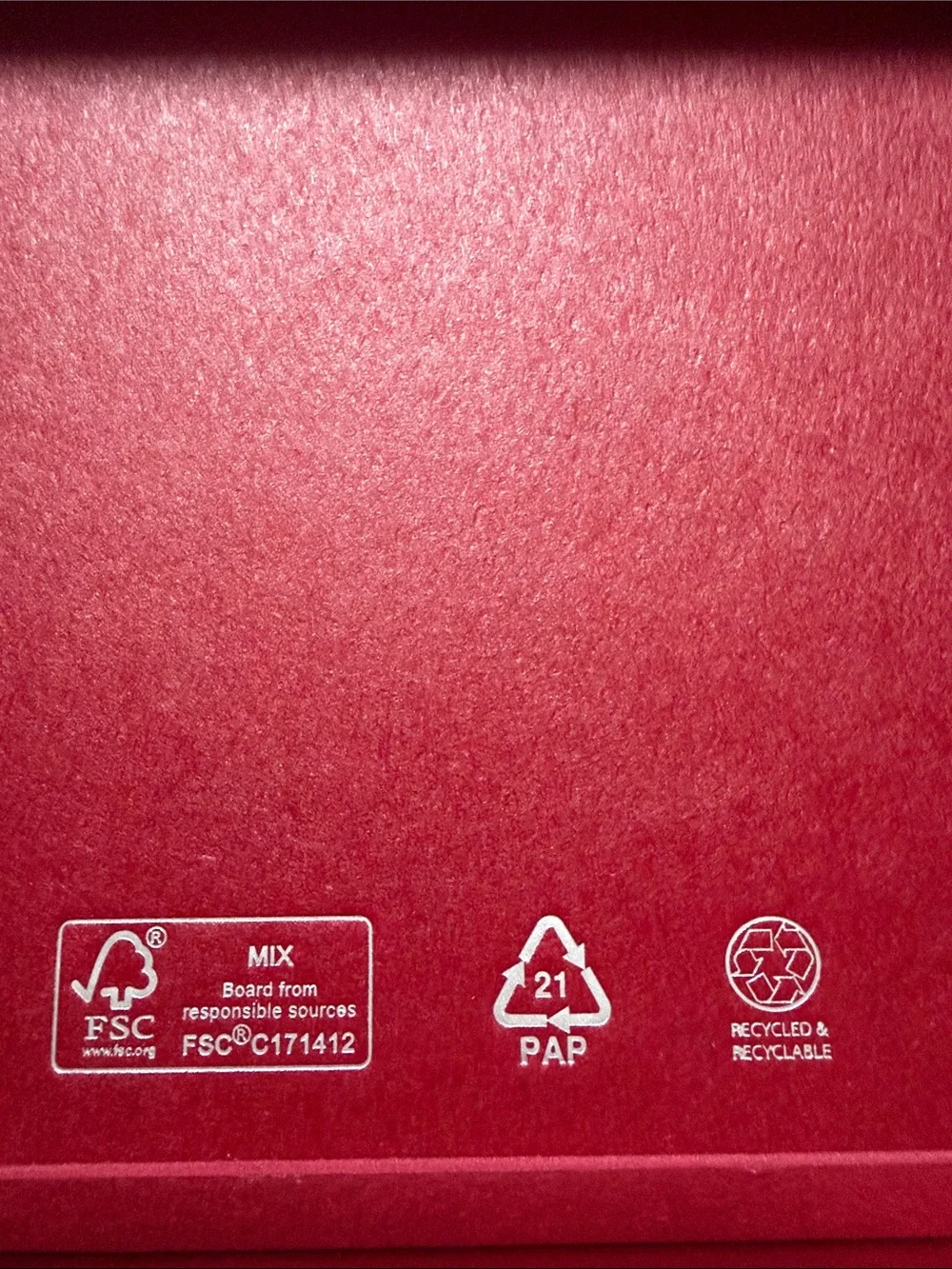 Salvatore Ferragamo Wine Red Gift Box with Silver Logo/ warranty authentic book