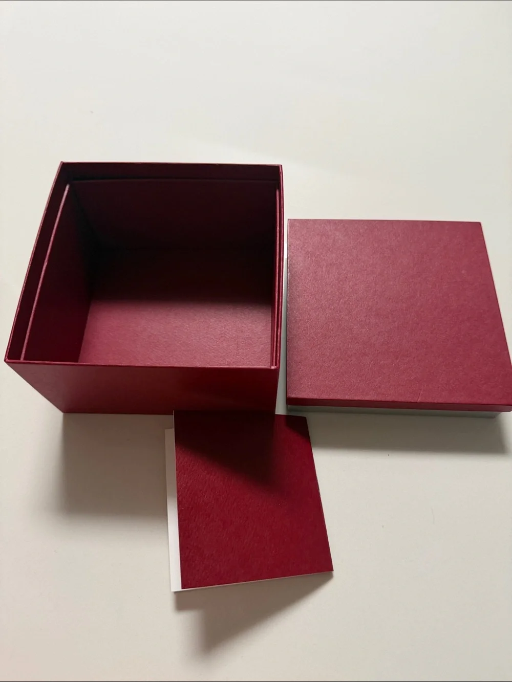 Salvatore Ferragamo Wine Red Gift Box with Silver Logo/ warranty authentic book