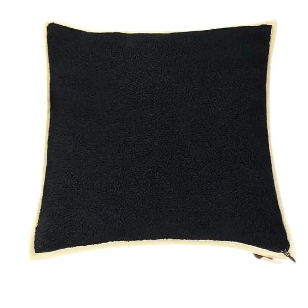 NWT Ralph Lauren Rolley Throw Pillow Navy 20x20 Sherpa