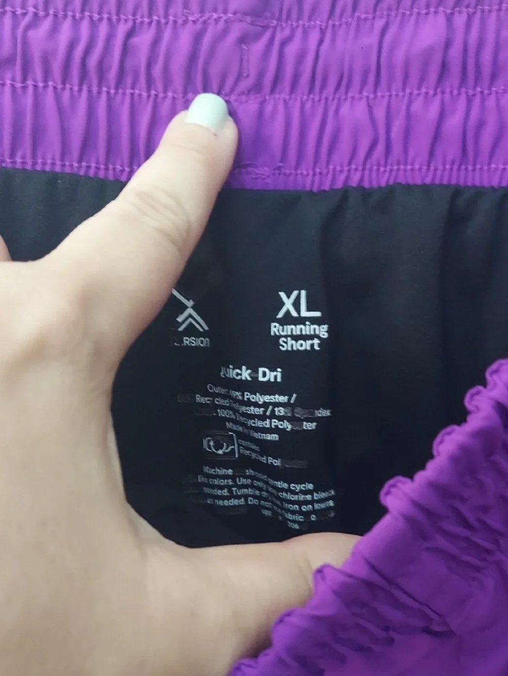 Women’s Purple Xversion Xl Athletic Shorts