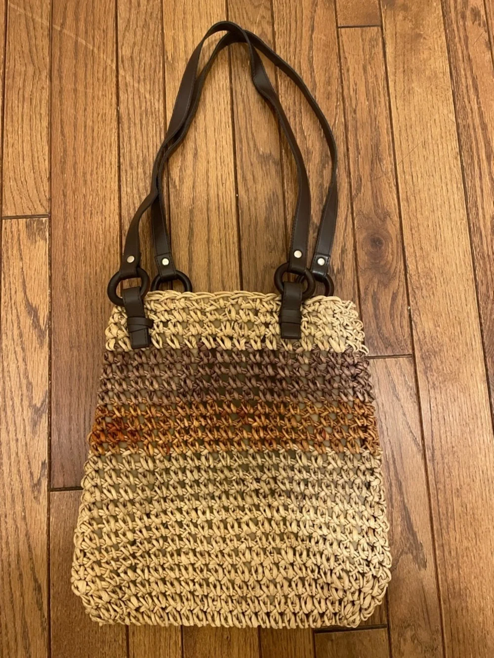 Corn Husk Woven Coastal Bohemian Festival Bag