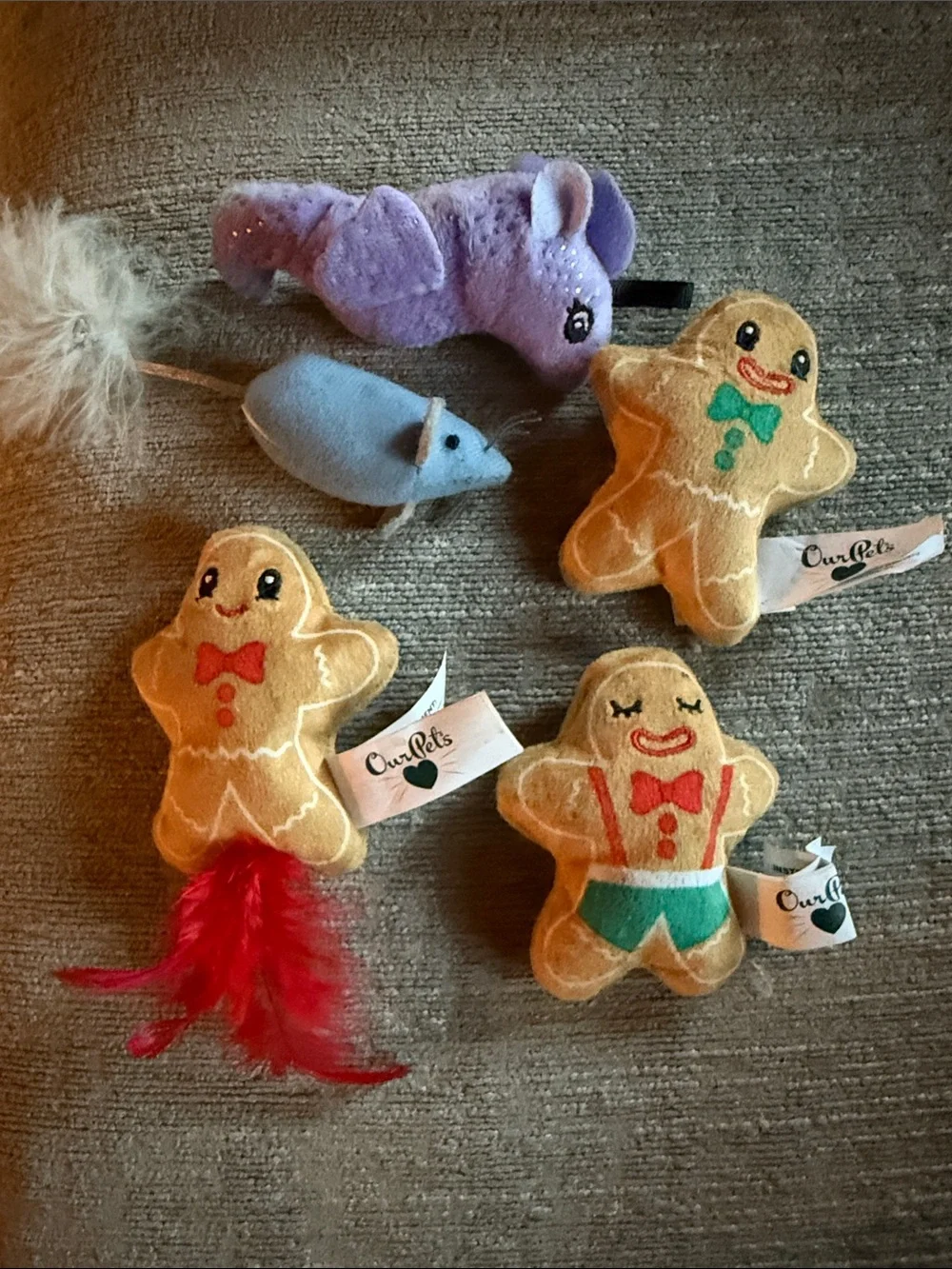 Assortment of Plush Cat Toys