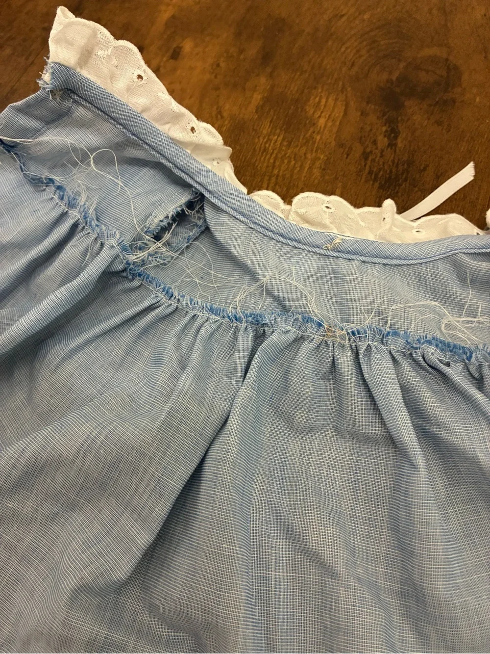 Handmade light blue