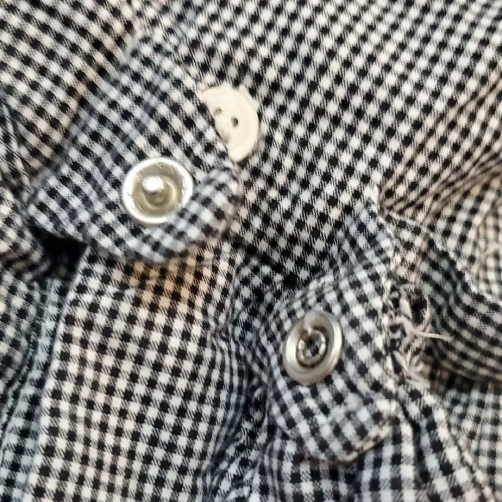 The Children's Place Black and White Checkered Dress Baby 12 Months