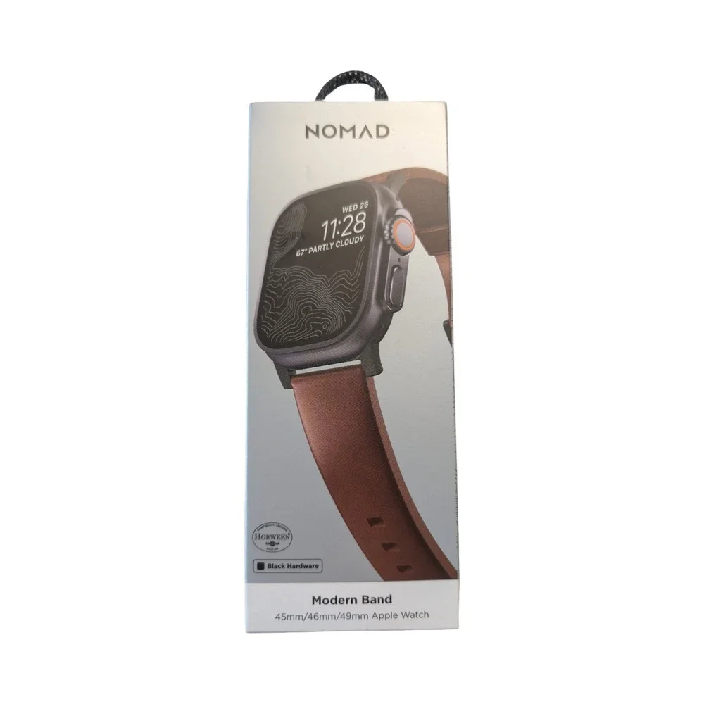 27-Ux Nomad Modern Band Leather Apple Watch 1-9 Series Ultra 1-2, SE 44/45/49mm