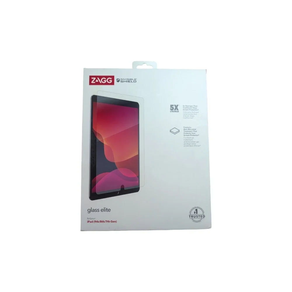 Zagg Glass Elite Screen Protector For Ipad 9th 8th 7th Generation 10.2 Inch