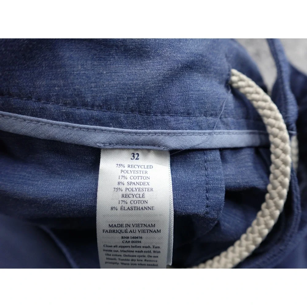 Faherty All Day Shorts Mens 32 Blue Hybrid Stretch Boardshorts