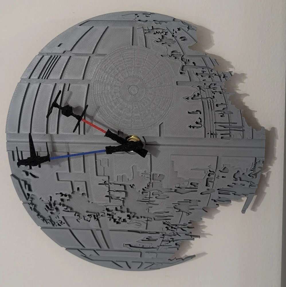 Star Wars Inspired Gray‎ Wall Clock
