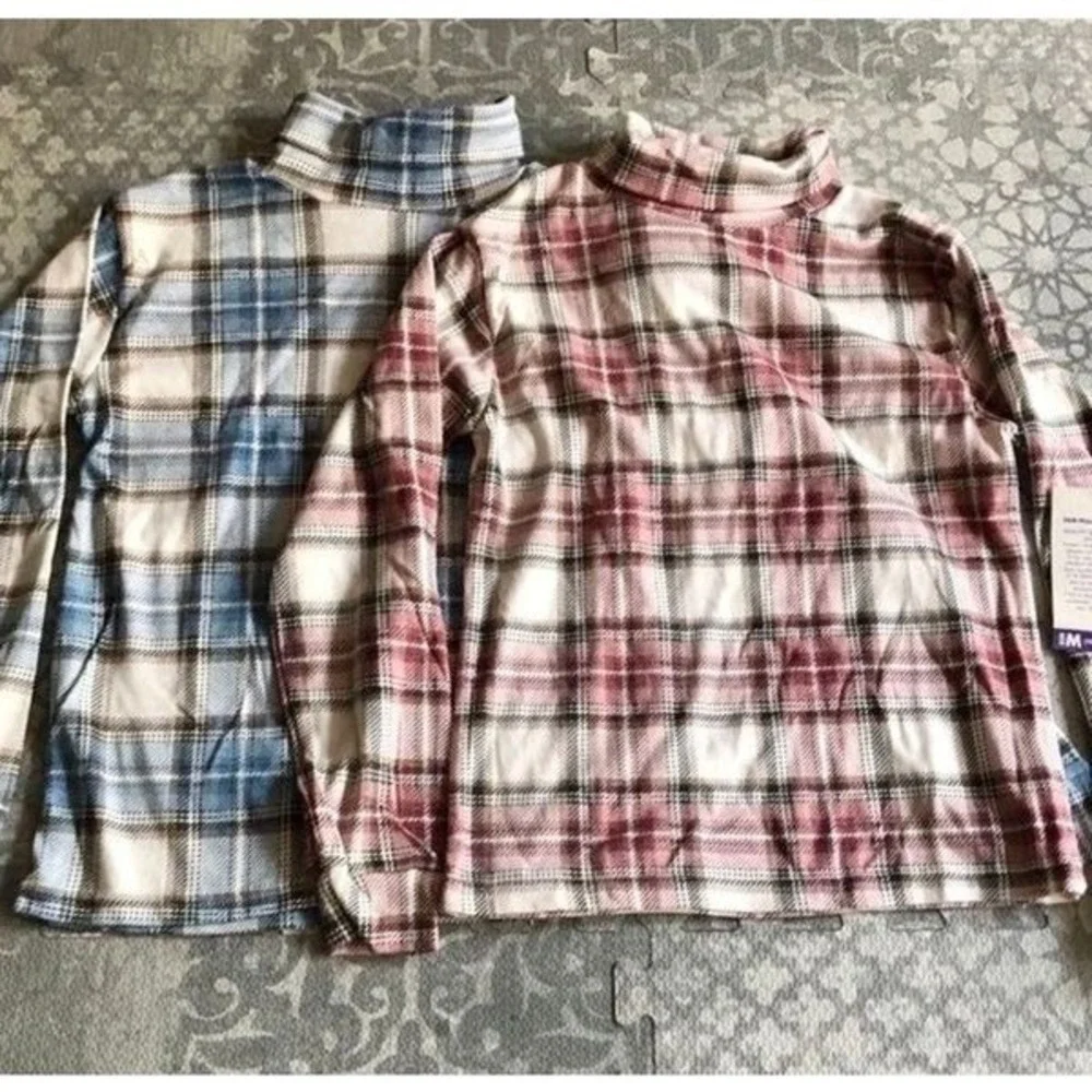 NWT Retro Plaid Turtleneck‎ Shirt Set