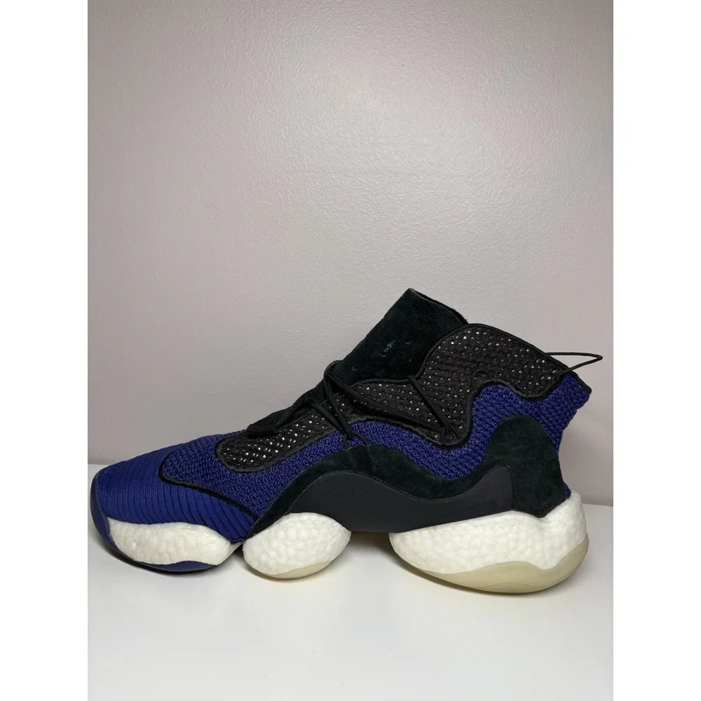 Adidas Purple & Black Crazy BYW Basketball Athletic Shoes Sneakers Men's Size 10