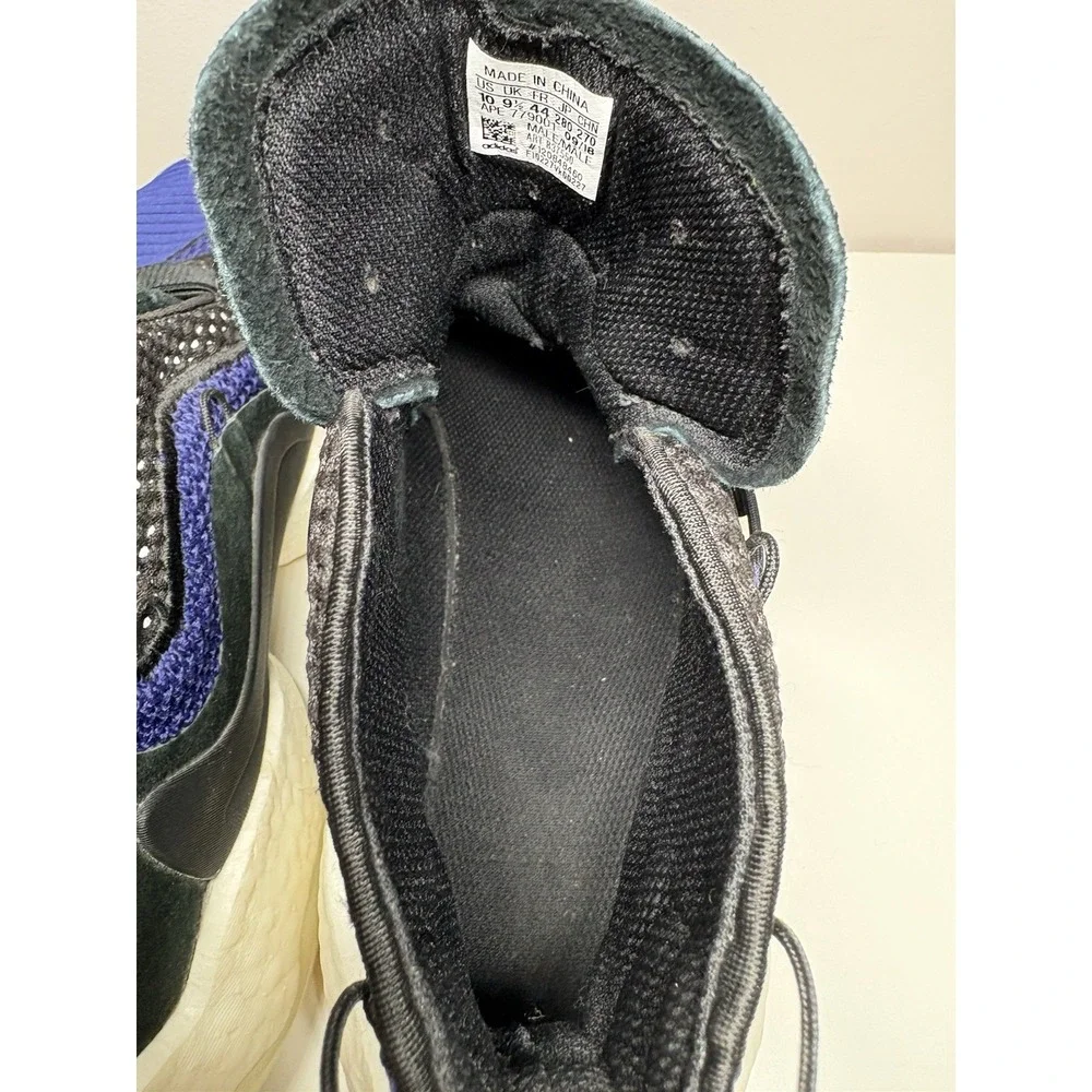 Adidas Purple & Black Crazy BYW Basketball Athletic Shoes Sneakers Men's Size 10