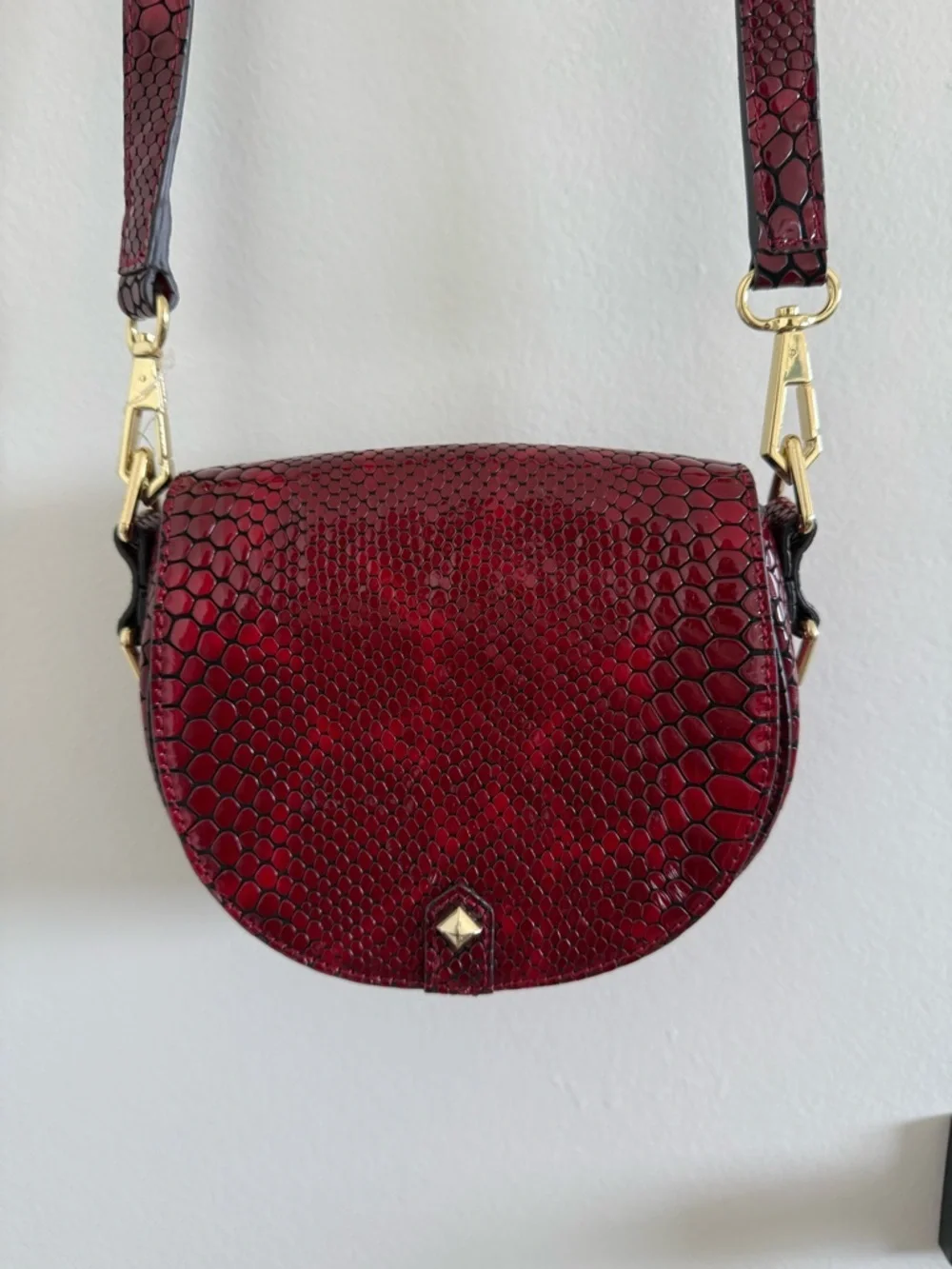 Rebecca Minkoff compact burgundy