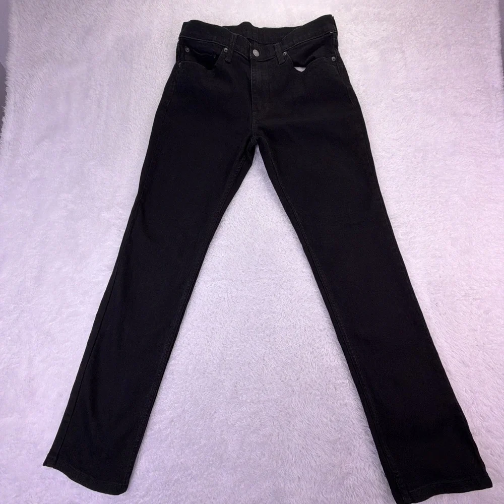 Levi's 511 Jeans Mens 32x31 Black Slim Fit Denim Cotton Blend 04511-5382