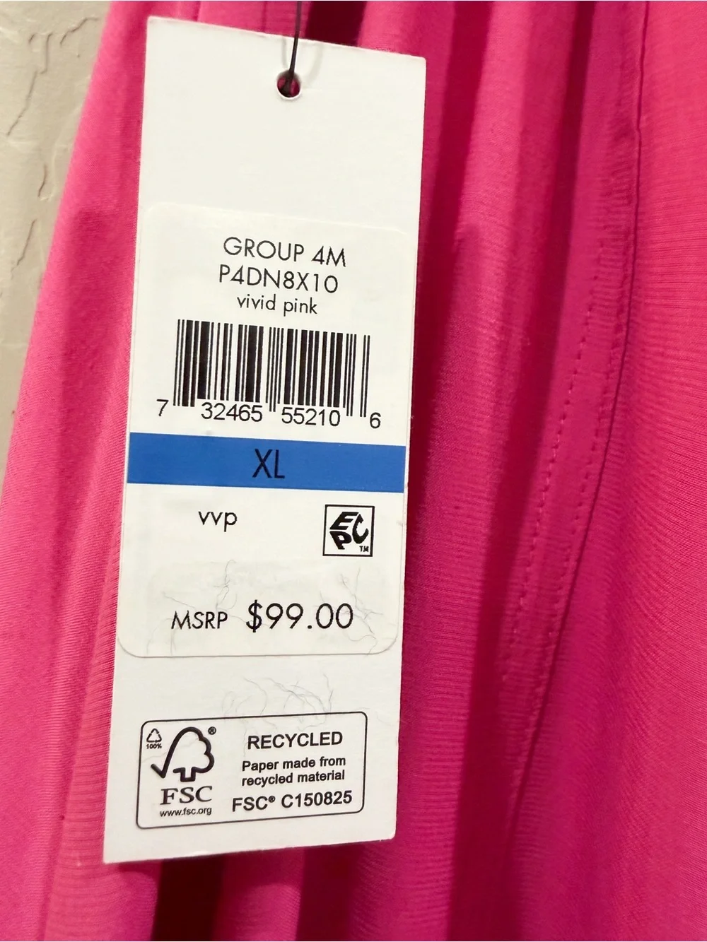DKNY Handkerchief Hem Mixed Media Pull On Elastic Waist Maxi Skirt Pink XL NWT