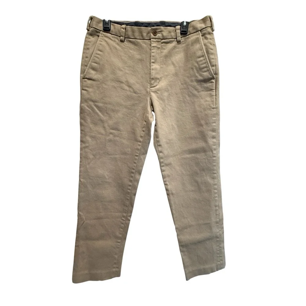 Brooks Brothers Khaki Pants Men's 34x30 Beige Clark Heavy Stretch Chino Vtg YKK‎